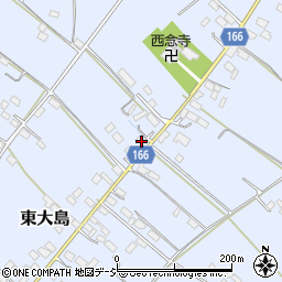 栃木県真岡市東大島1193周辺の地図