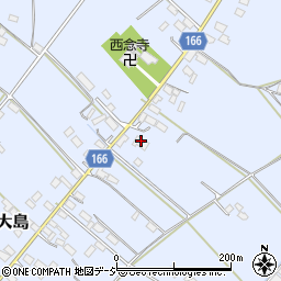 栃木県真岡市東大島1157周辺の地図