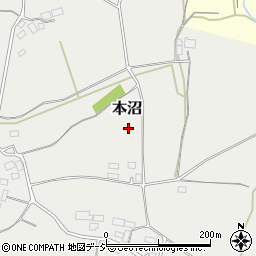 栃木県芳賀郡益子町本沼周辺の地図