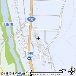 石川県白山市中島町ロ70周辺の地図