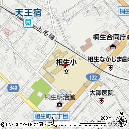 桐生市立相生小学校周辺の地図
