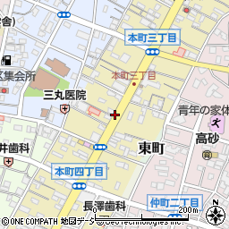 群馬県桐生市本町周辺の地図