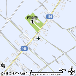 栃木県真岡市東大島1165-1周辺の地図