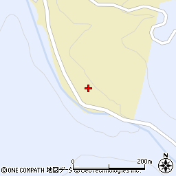 石川県白山市白山町（ケ）周辺の地図