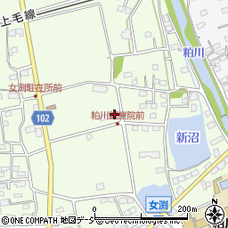 粕川鍼療院本院周辺の地図