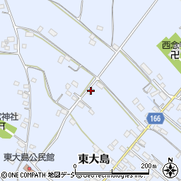 栃木県真岡市東大島1366周辺の地図