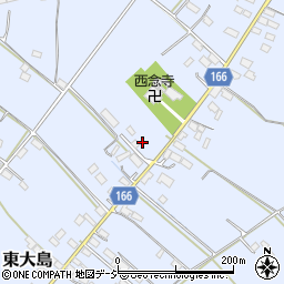 栃木県真岡市東大島1187周辺の地図