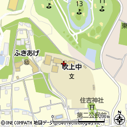 栃木市立吹上中学校周辺の地図