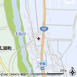 石川県白山市中島町ハ周辺の地図