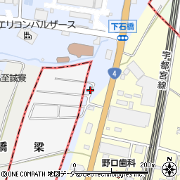 栃木県下野市下石橋743周辺の地図