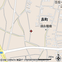 栃木県下都賀郡壬生町表町周辺の地図