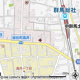 群馬県前橋市総社町高井40周辺の地図