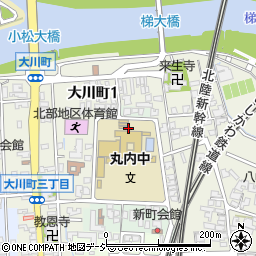 小松市立丸内中学校周辺の地図