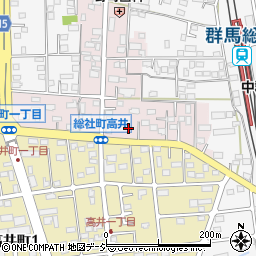 群馬県前橋市総社町高井47周辺の地図