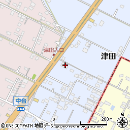 茨城県那珂市津田2573-5周辺の地図