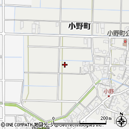 石川県小松市小野町周辺の地図