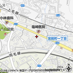 前橋大間々桐生線周辺の地図
