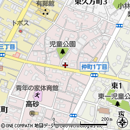 坂西桐生線周辺の地図