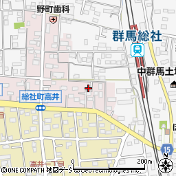 群馬県前橋市総社町高井38周辺の地図