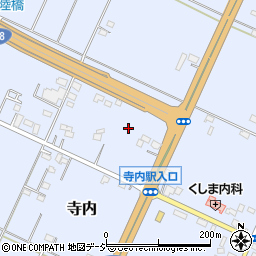 栃木県真岡市寺内周辺の地図