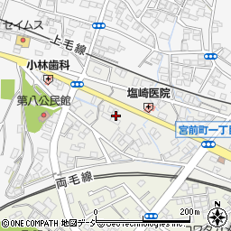 おそうじ本舗　桐生・錦町店周辺の地図