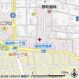 群馬県前橋市総社町高井73周辺の地図