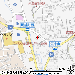 群馬県前橋市堀越町847周辺の地図