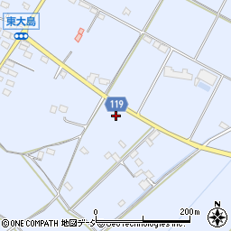 栃木県真岡市東大島737周辺の地図