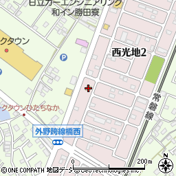 ローソンひたちなか東石川西古内店周辺の地図