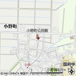 石川県小松市小野町丙周辺の地図