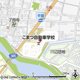 石川県小松市平面町イ周辺の地図