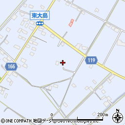 栃木県真岡市東大島630周辺の地図