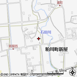 群馬県前橋市粕川町新屋594周辺の地図