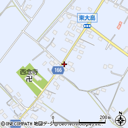 栃木県真岡市東大島613周辺の地図