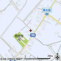 栃木県真岡市東大島1173-3周辺の地図