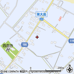 栃木県真岡市東大島610-2周辺の地図