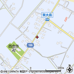 栃木県真岡市東大島611周辺の地図