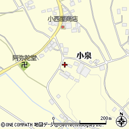 栃木県芳賀郡益子町小泉787周辺の地図