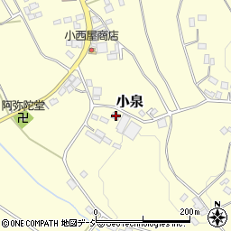 栃木県芳賀郡益子町小泉788周辺の地図