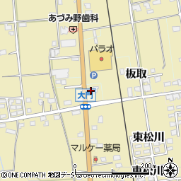 三菱商事エネルギー松川ＳＳ周辺の地図