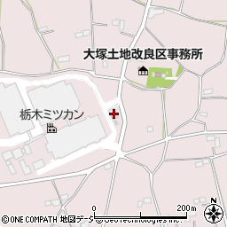 栃木県栃木市大塚町2495周辺の地図