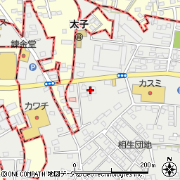 桐生瓦斯相生支店周辺の地図