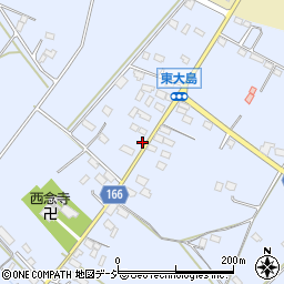 栃木県真岡市東大島1448-23周辺の地図