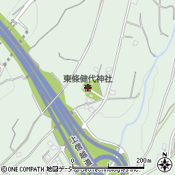 東條健代神社周辺の地図