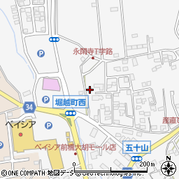 群馬県前橋市堀越町829周辺の地図