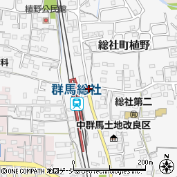 群馬総社駅周辺の地図