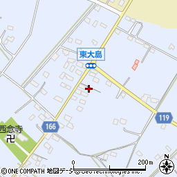 栃木県真岡市東大島606周辺の地図
