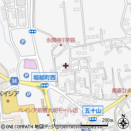 群馬県前橋市堀越町829-1周辺の地図