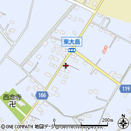 栃木県真岡市東大島606-2周辺の地図