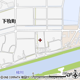 石川県小松市下牧町周辺の地図